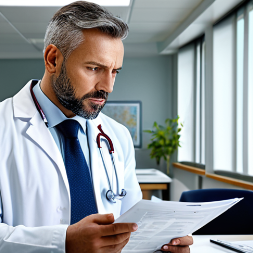 Home 8 보건의료행정사 자격 취득 후 추가 자격증 추천 - Quality & Risk Management Focus**
"A focused healthcare administrator, fully clothed in professiona...