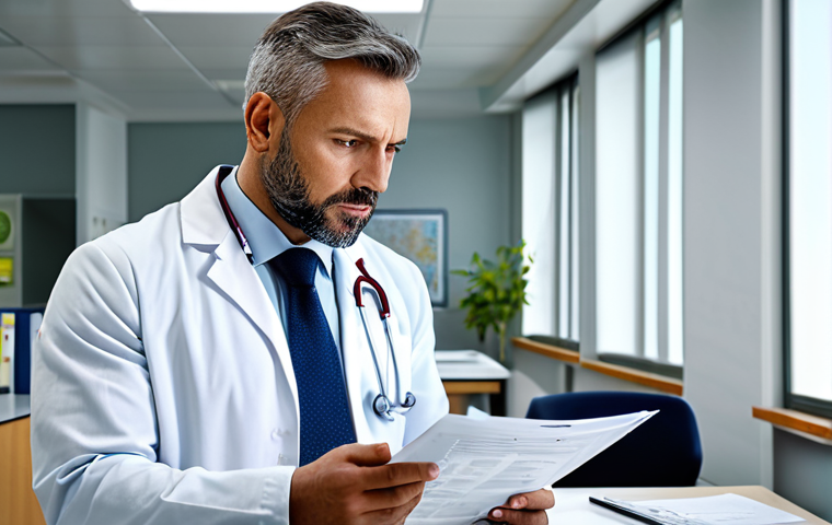 보건의료행정사 자격 취득 후 추가 자격증 추천 - Quality & Risk Management Focus**
"A focused healthcare administrator, fully clothed in professiona...