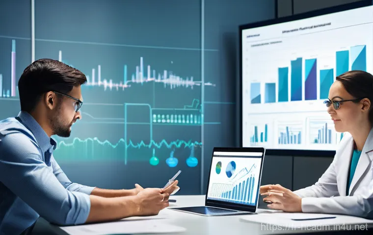 보건의료행정사와 데이터 관리 스킬 - **Prompt:** "A heartwarming and clear scene depicting a telemedicine consultation. On one side of a ...